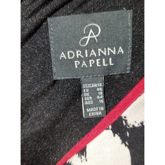 Adrianna Papell Women's Dress Color Block Long Sleeves Knee Length Size 14 - Picture 4 of 12